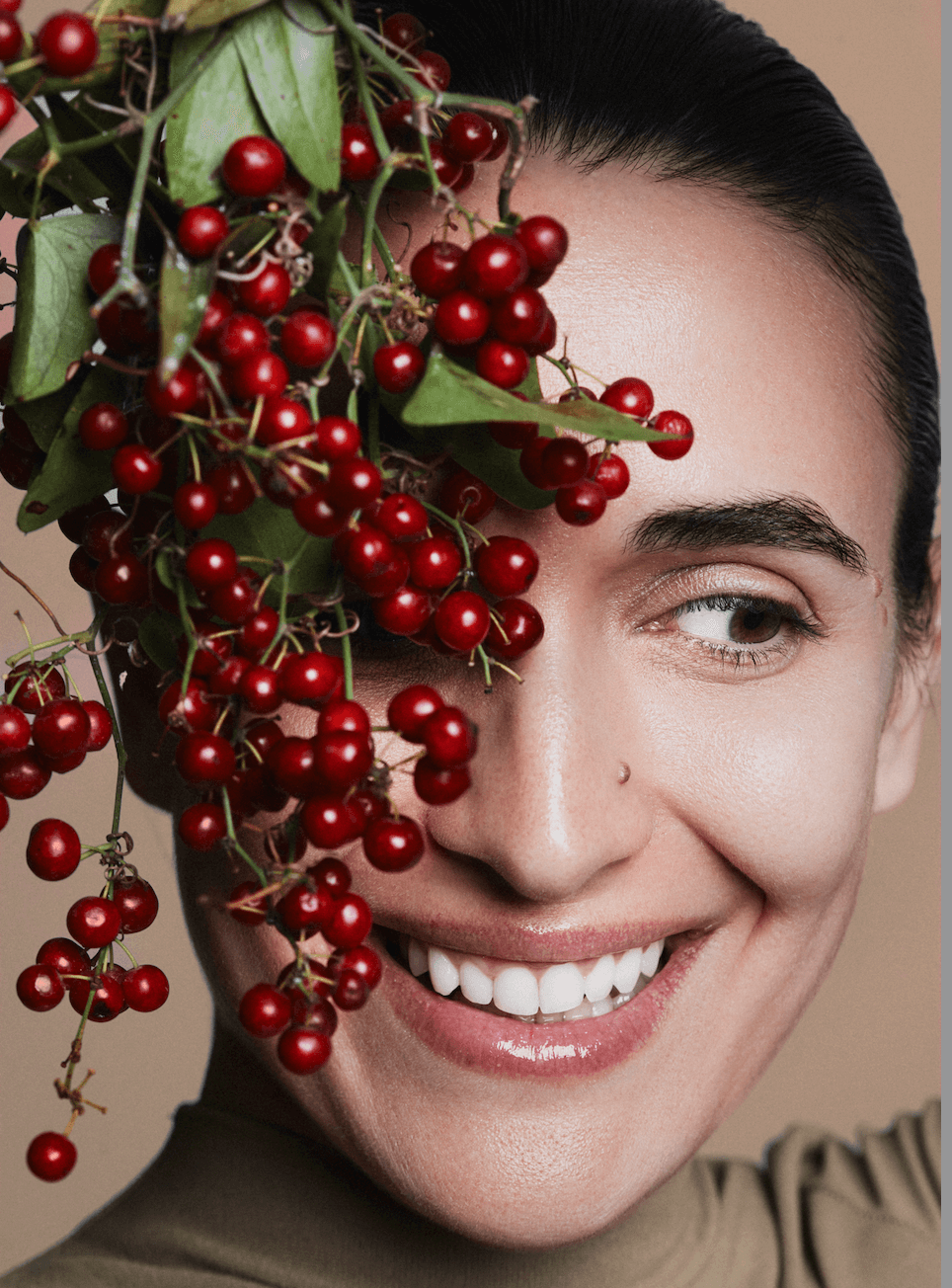 Antati Skincare Visual showing clear face with Zaarour